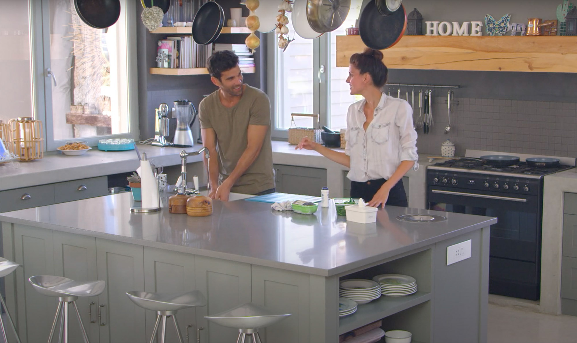 Couple in the kitchen